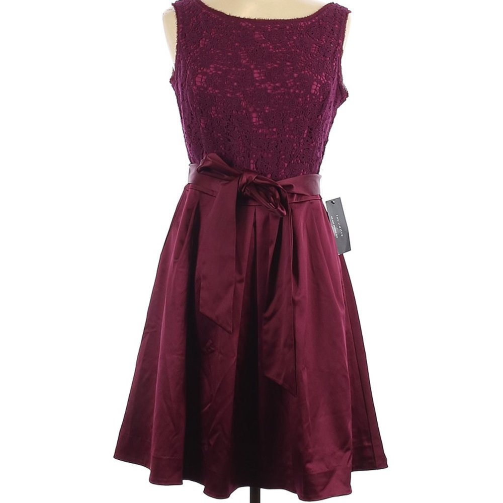The Limited Maroon Burgundy Cocktail Dress Size 12